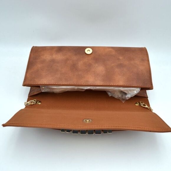 Convertible Chain Crossbody Bag/Clutch  - Picture 4 of 7